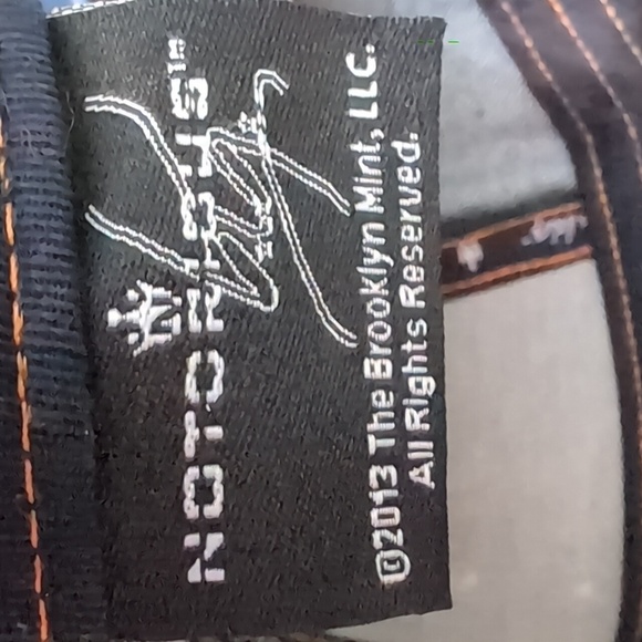 Notorious 2013,Denim Snapback Hat with Orange /Blue Logo. - Picture 8 of 9